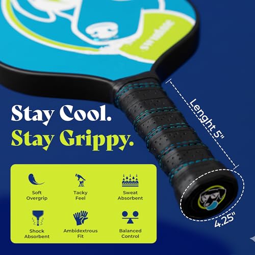Swinton Pickleball Paddles, USAPA Approved Carbon Fiber Pickleball Paddle for Power, Control & Spin, Advanced Sweet Spot Textured Surface for Precision Shots Comfortable Anti-Slip Grip for Men & Women