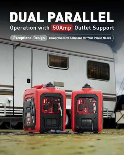 ERAYAK 4500W Portable Inverter Generator for Home Use, Super Quiet Small Generator for Camping Outdoor Emergency Power Backup, Gas Powered Engine, ECO Mode, EPA Compliant