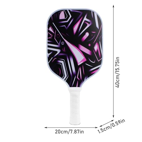 LED Pickleball Paddles - Glow in The Dark Fiberglass Racket, Light Up Pickleball Paddle | Rechargeable Nighttime Pickleball Paddle Set, Bright Illuminated Pickleball Paddle for Play Advanced Players