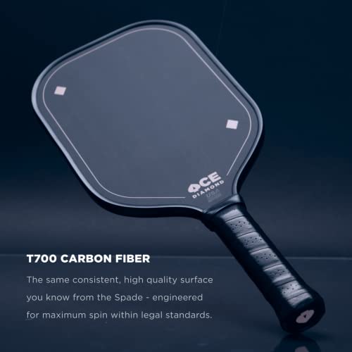 ACE Pickleball Diamond – Premium Carbon Fiber Pickleball Paddle – USAPA Approved, Professional Racket with Aramid Honeycomb Core – Elite Control and Spin