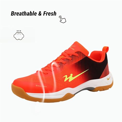 cungel-Tennis-Badmintion-Pickleball-Shoes Unisex No-Slip Pickleball & Tennis Shoes | Lightweight Breathable Court Shoes for Men and Women Orange