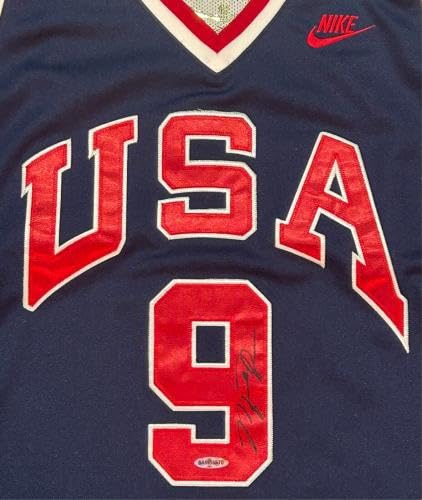 Michael Jordan Signed Nike 1984 Olympics USA Jersey Upper Deck & GOAT - Autographed NBA Jerseys