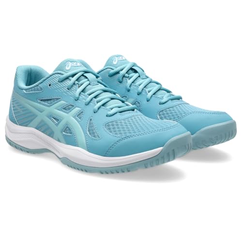 ASICS Men's Upcourt 6 Volleyball Shoes, 10.5, Stillwater/Ocean Decay