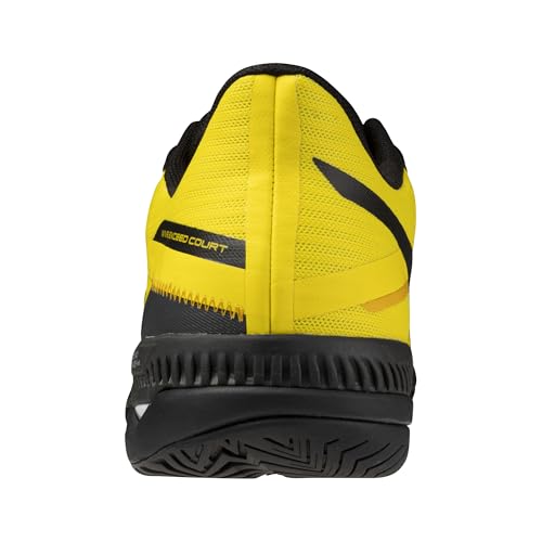 Mizuno Wave Exceed Court AC Men's Racquet Sports Shoes, Vibrant Yellow-Black, US Mens 11.5