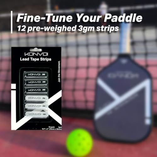 Konvoi Pickleball Lead Tape - Premium 3M Adhesive, Pro-Grade Materials - Add Weight for Power, Control & Perfect Paddle Balance
