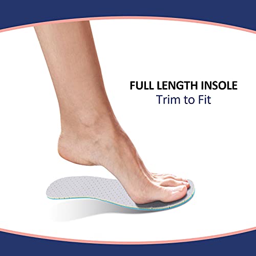 6 Pairs Shoe Insoles Women Thin Breathable Shoe Pads Inserts Ultra Soft Cushioning Walking Double Layer Latex Insoles with Holes Fit in Any Unisex, Men 7-11 Woman 2-8(Simple Colors)