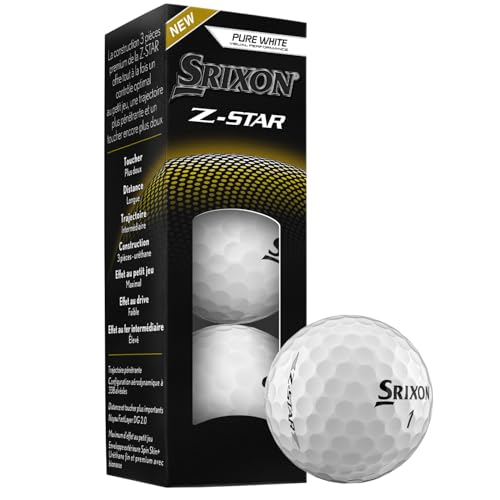 Srixon Z-Star Golf Balls, Z-Star 9, White