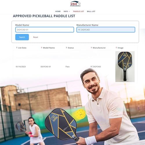 YC DGYCASI Pickleball Paddles Set of 4, USAPA Approved Pickleball Set, 4 Carbon Fiber Pickleball Rackets, 3 Outdoor Balls, 3 Indoor Balls, 4 Replacement Grip, 1 Bag for Women and Men