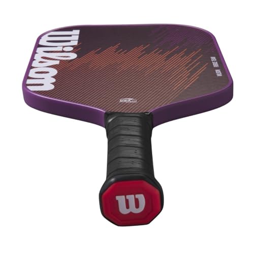 WILSON Fierce Team 13mm Pickleball Paddle - Grip Size 2-4 1/4", Purple
