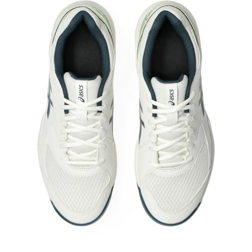 ASICS Men's Gel-Dedicate 8 Pickleball Shoes, 9.5, Cream/Tranquil Teal