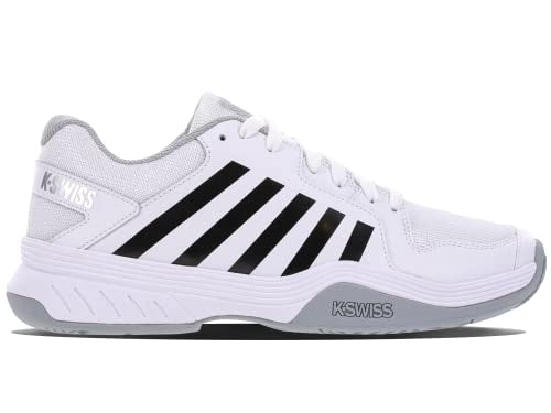 K-Swiss Men's Court Express Pickleball Shoe, White/Highrise/Black, 10 M