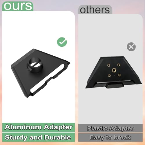 Gen 3 Mount for Starlink, Adjustable Wall /Roof Mounting Kit Compatible with V3 Starlink Standard Dish【Include Aluminum Gen 3 Pipe Adapter】
