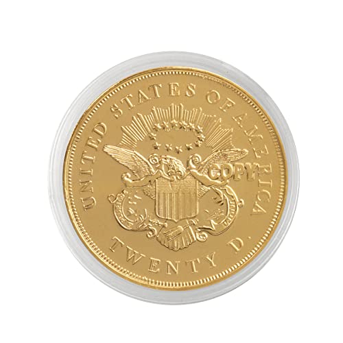 1849 P Liberty $20 Double Eagle Tribute by American Coin Treasures - Gold-Layered Mint State Collectible Display Piece