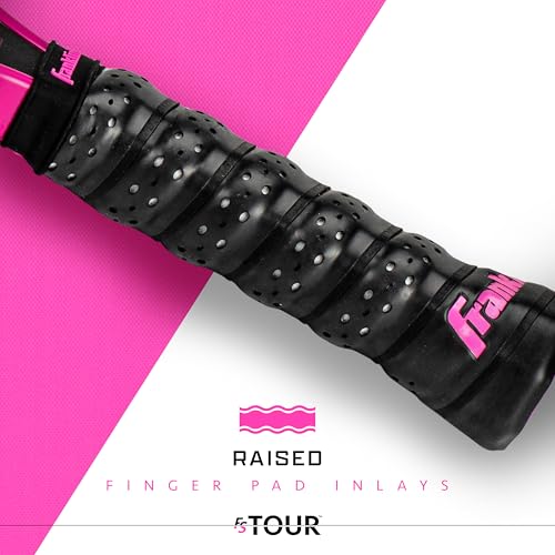 Franklin Sports Pro Pickleball Paddle Set - FS Tour Series Carbon Fiber Pickleball Paddle, Paddle Cover + Paddle Eraser - Official USA Pickleball (USAPA) Approved Paddle Set - Dynasty 14mm Core - Pink