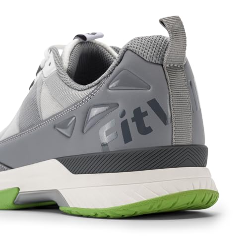 FitVille Wide Tennis Shoes for Men Pickleball Shoes Lightweight Breathable All Court Athletic Shoes with Arch Support & Wide Toe Box