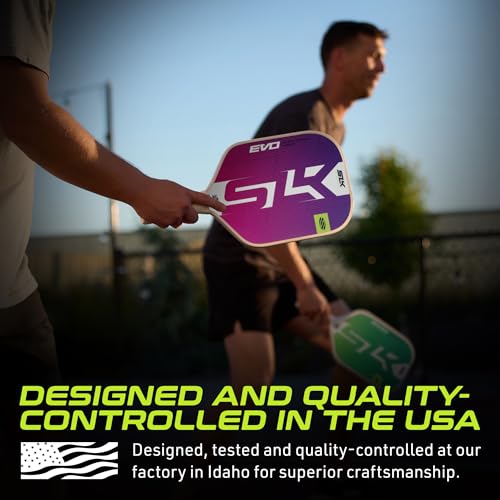 Selkirk Sport SLK Evo Control MAX 2025 Pickleball Paddle | T700 CarbonFusion Carbon Fiber Pickleball Paddles with SpinFlex+ Surface and Rev-Control Polymer Core | Citron
