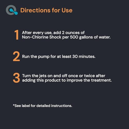 Aquadoc Non-Chlorine Spa Shock for Hot Tub - 32oz (2 Pack) - Chlorine Free Treatment & Enhanced Shock to Assist Bromine - Made in USA