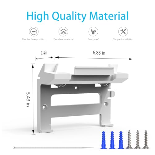 XLTTYWL Starlink Gen 3 Mount, All in One Starlink Standard V3 Mesh Router and Star Link Gen 3 Power Supply Mounting Kit for StarLink V3&Gen3 HP Standard Router,UTR-32