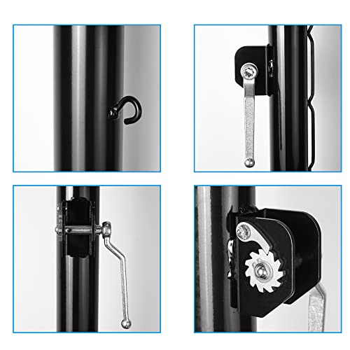 Aoneky Round Pickleball Post with Ground Sleeves