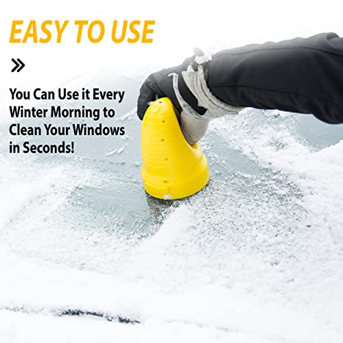 ZONETECH Electric Snow Ice Scraper USB Rechargeable - Premium Quality Automotive Portable Cordless for Car Windshield Glass Frost Removal, Defrosting Deicing Cleaning Tool Christmas Stocking Stuffer