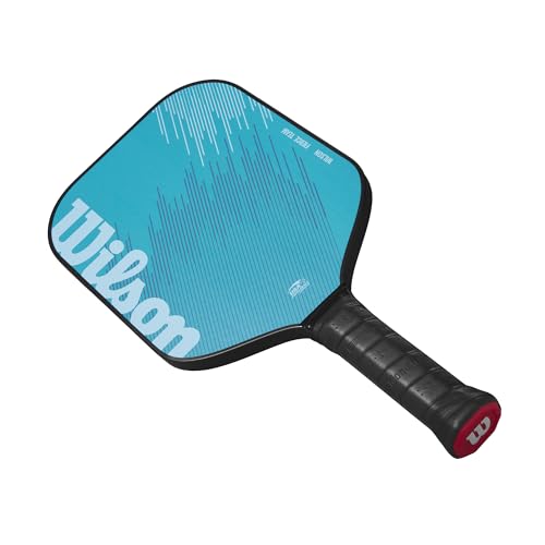 WILSON Fierce Team 13mm Pickleball Paddle - Grip Size 2-4 1/4", Light Blue