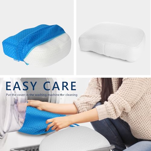 Hot Tub Booster Seat, Weighted SPA Booster Seat Cushion for Adults, 3D Air Mesh Hot Tub Seat Accssories with Non-Slip Micro Dot Bottom,Indoor or Outdoor Quick Dry Hot Tub Pillow