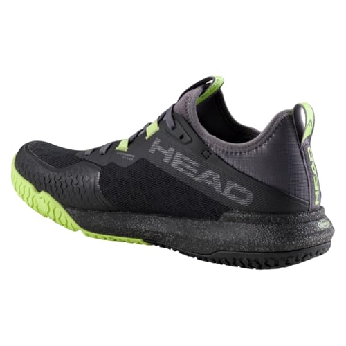 HEAD Motion Pro Men's Pickleball Shoes, Black/Lime, 10.0