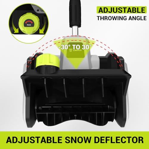 40V Cordless Electric Snow Shovel, 14 Inch Battery Powered Snow Blower with 4.0Ah Battery & 1000W Brushless Motor, 21FT Throw Distance for Driveway, Patio, Sidewalk Snow Removal
