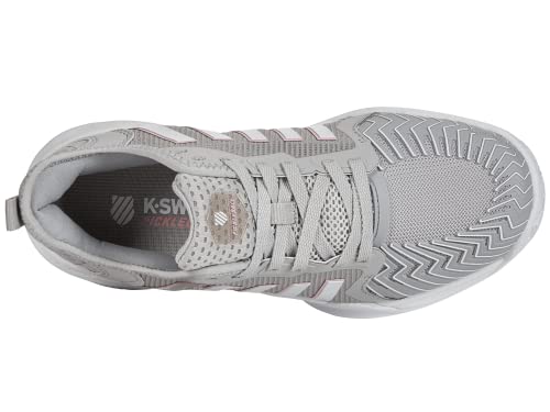 K-Swiss Women's Pickleball Supreme Shoe, Vapor Blue/White/Coral Blush, 10 M