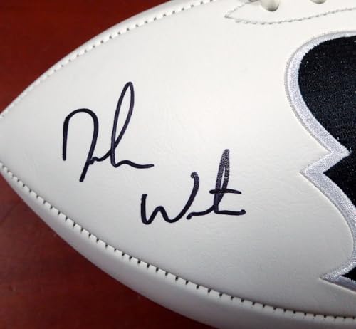 Deshaun Watson Autographed White Logo Football Beckett BAS Stock #122067