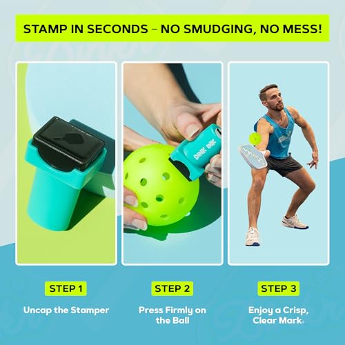 Dink Ink Letters - Self-Inking Reusable Pickleball Marker | Personalize Your Pickleballs with Precision | Quick-Dry, Smudge-Free Durable Ink | Perfect for Marking Your Pickleballs (Letter Y)