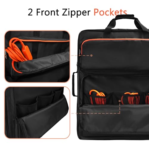 Amazing Fair Solar Panel Storage Bag Compatible with 2 Jackery 100W / 200W, Padded Portable Solar Panel Travel Bag Compatible with Jackery SolarSaga (100W | 25.2"×22"×4.5")