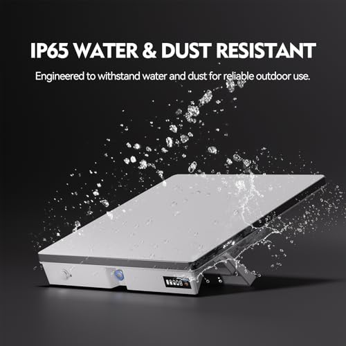 Ennzia E100 Starlink Mini Battery Pack with Charger, 99Wh 27600mAh Capacity, Air Travel Safe, Up to 5 Hours Runtime, IP65 Water-Resistant, Pass-Through Charging Supported