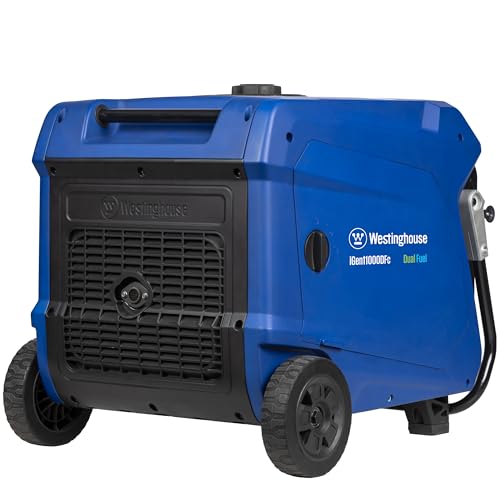 Westinghouse 11000 Peak Watt Dual Fuel Portable Inverter Generator, Remote Electric Start, Transfer Switch Ready, Gas and Propane Powered, Low THD - Safe for Electronics, Parallel Capable, CO Sensor