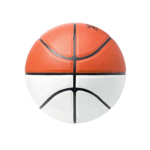 Murray Sporting Goods Autograph Basketball with Stand - Four Panel Signature Ready Display Memorabilia Autographic Basketball Regulation Size 29.5 inches