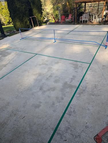 Pickleball Court Marking Kit-200 Feet Long Pickleball Court Tape, Easy to Apply and Remove. Extra Adhesive, 2 Inches Thick, Temporary Court Lines, Make Your Own Pickleball Court, Duct-Tape-Thickness.