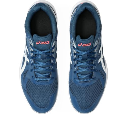ASICS Men's Upcourt 6 Volleyball Shoes, 11, MAKO Blue/White