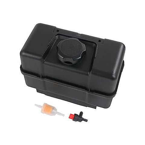RALBDX 691993 4 Quart Plastic Fuel Tank With Cap & Shut-Off Valve Compatible With Lawn and Garden Equipment Engines,Some Specific Snow Blower,Tiller,Log Splitter Lawnmower Gas Tank For Remote Mounting