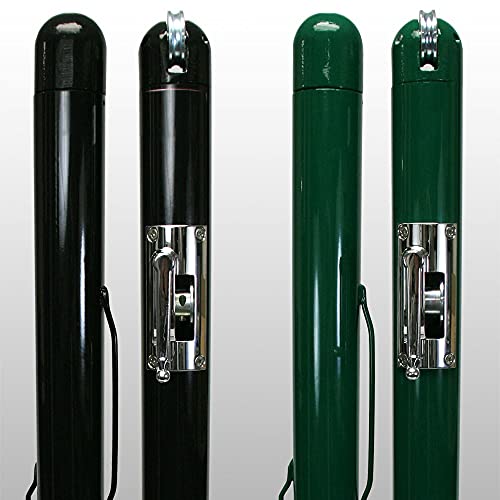 Douglas Premier RD-36 (Round) Pickleball/Quick Start Tennis Posts (3″ Outer Diameter), Black