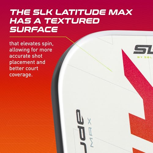 Selkirk Sport SLK Latitude 2.0 13mm Pickleball Paddle | Graphite Face with SpinFlex Surface & SX4 Polymer Core | Lightweight Pickleball Paddles for Men & Women | Control, Spin & Power | Sunset
