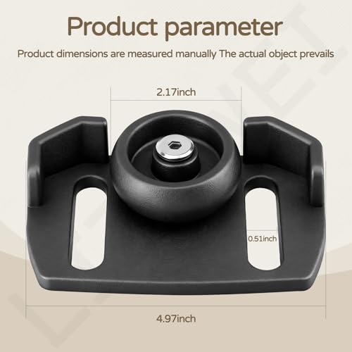 2 Pcs 490-241-0038 Universal Rolling Skid Shoes Wheel for Craftsman MTD Cub Cadet and Most 2-Stage and 3-Stage Snow Thrower Snowblowers, Universal Roller Skid Snow Thrower Shoes