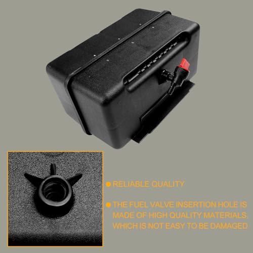 691993 Fuel Tank with Shut Off Valve and Fuel Cap 4 Quart for B&S Remote Mounting Compatible with Lawn and Garden Equipment Engines, Some Specific Snow Blower, Tiller, Log Splitter