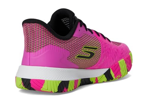 Skechers Women's Pickleball Viper Court Pro 2.0 Sneaker, Hot Pink, 8.5 Medium