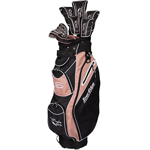 Tour Edge Moda Silk Womens Golf Set-Black-Rose Gold-RH, Regular (SKSRGL11.B)