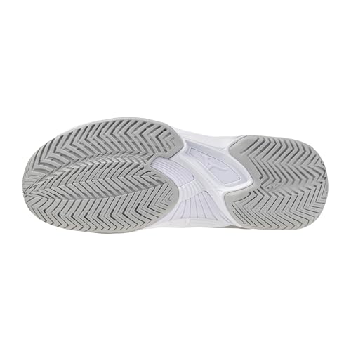Mizuno Wave Exceed Court AC Women's Racquet Sports Shoes, White-Ultimate Grey, US Womens 10.5