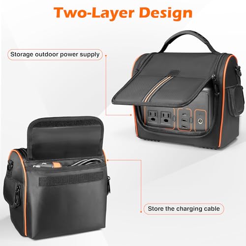 TATAVR Carrying Case Compatible with Jackery Portable Power Station Explorer 300, 293Wh Backup Lithium Battery,Solar Generator Protective Shoulder Bag Storage Cover for Outdoors Camping Travel Hunting