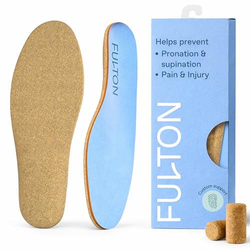 Fulton Athletic Insoles - Ultimate Performance Active Inserts with Custom Molding - Shock Absorption - Running, Tennis, Basketball, for Overpronation, Pain & Shin Splints (Men, 10.5-11)