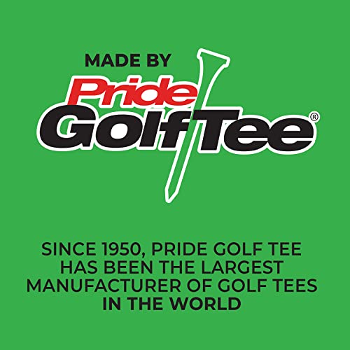PrideSports PTS Wood Golf Tees | 100 Count, 2-3/4 Inch | #1 Wood Tee on Tour | Best for Drivers & Woods