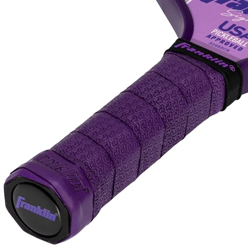 Franklin Sports Pro Pickleball Paddles - Signature Series Pro Pickleball Paddle with MaxGrit Surface - USA Pickleball (USAPA) Approved Tournament Pickleball Paddle - 16mm Polypropylene Core - Lilac