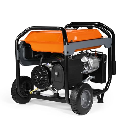 Generac 10,000 Starting Watt Portable Gas Generator - Electric Start - Home Backup or RV Ready - Heavy Duty Frame - Quiet, Long Runtime, Emergency Power - 49-State Compliant